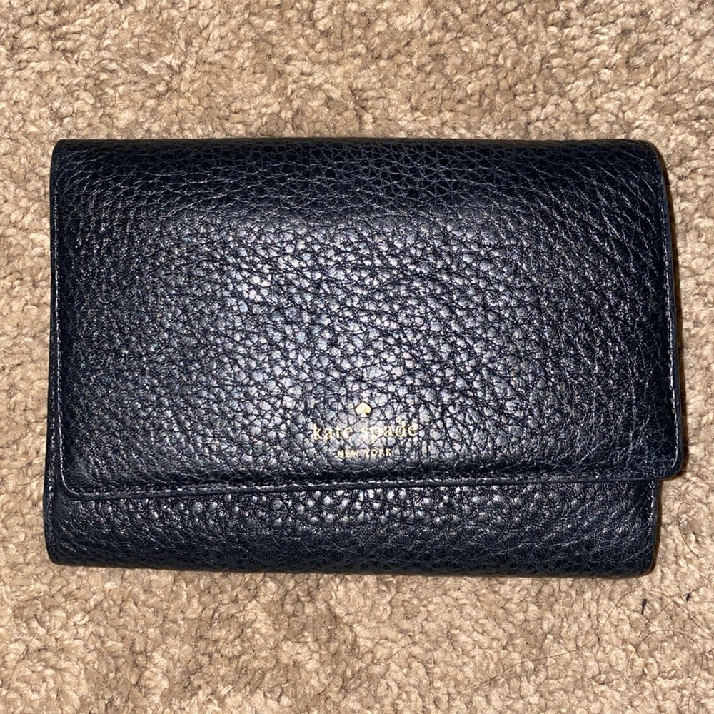 Kate Spade black compact wallet